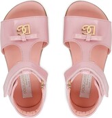 Thumbnail for your product : Dolce & Gabbana Children First Steps patent leather sandals