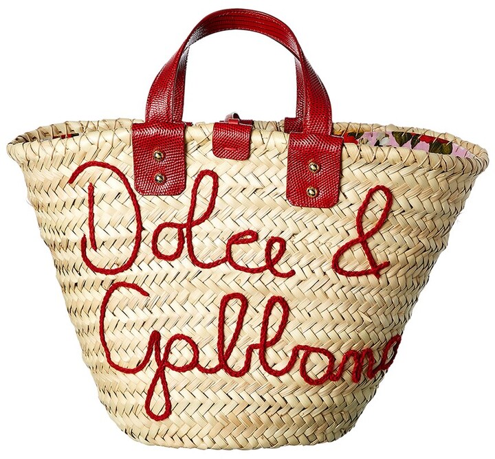 トートバッグ Dolce & Gabbana Dolce Gabbana Kendra Coffa Bag In Straw Kendra coffa bag in Multicolor for Women | Dolce&Gabbana® US