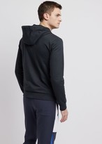 Thumbnail for your product : Ea7 Baby French Terry Cotton Sweatshirt With Zip And Hood