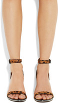 Thumbnail for your product : Givenchy Nadia sandals in leopard-print calf hair
