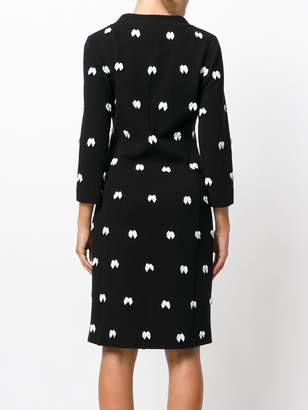 Moschino Boutique bow embroidered dress