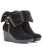 Thumbnail for your product : MICHAEL Michael Kors Lizzie suede wedge boots