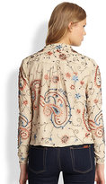 Thumbnail for your product : Alice + Olivia Eliette Embellished Silk Jacket