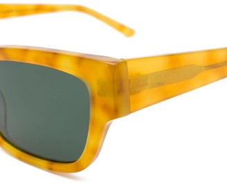Han Kjobenhavn Root rectangular-frame sunglasses