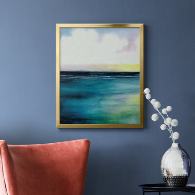 Highland Dunes Sherbet Sunset Diptych I Premium Framed Canvas - Ready to Hang