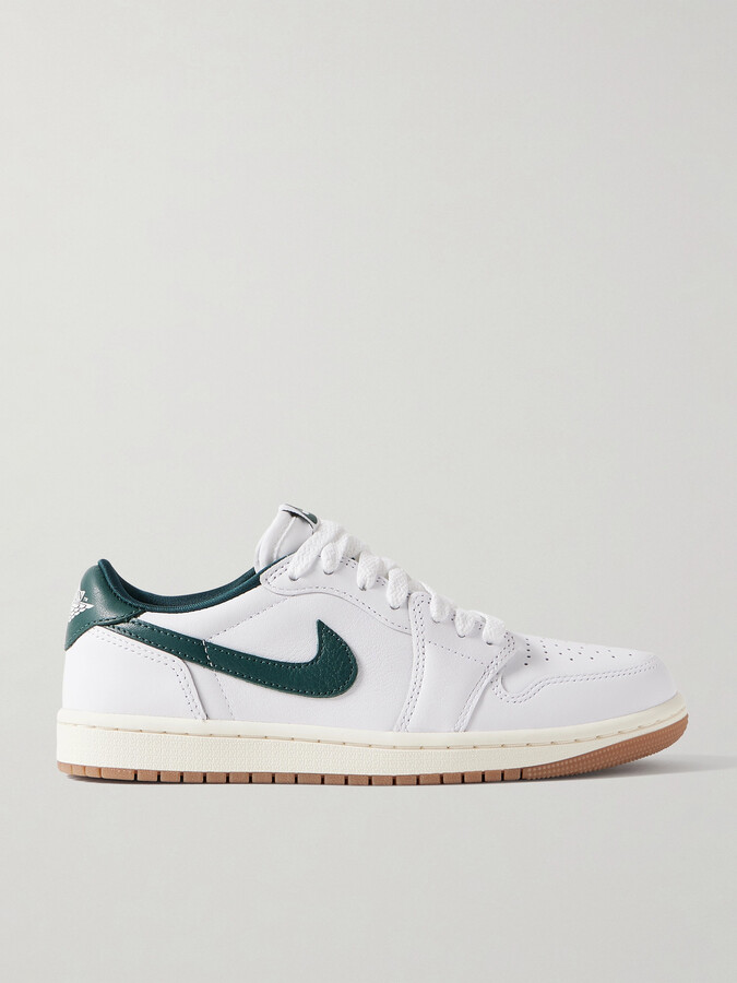 Nike - Air Jordan 1 Low Og Leather Sneakers - White
