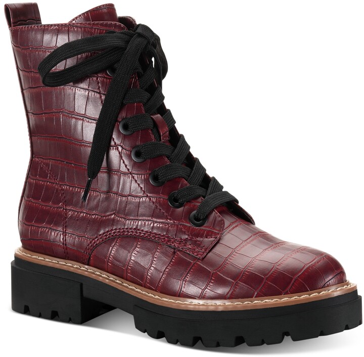 macys womens combat boots