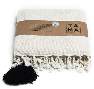 Tama Towels Aegean Cotton Pom Pom Throw