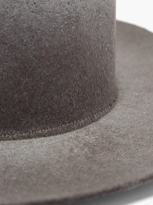 Reinhard Plank Hats - Recycled-felt Fedora Hat - Black Multi