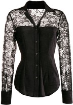 Thumbnail for your product : Romeo Gigli Pre-Owned 1990's Corset Style Lace Shirt