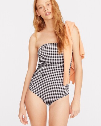 One Piece Ruched Bandeau Swimsuits