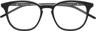 Gucci Eyewear Logo Square-Frame Glasses