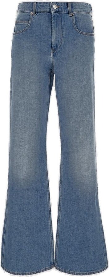Etoile Isabel Marant Mid-Rise Wide-Leg Jeans