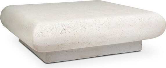 Four Hands Ambra Outdoor Coffee Table in White