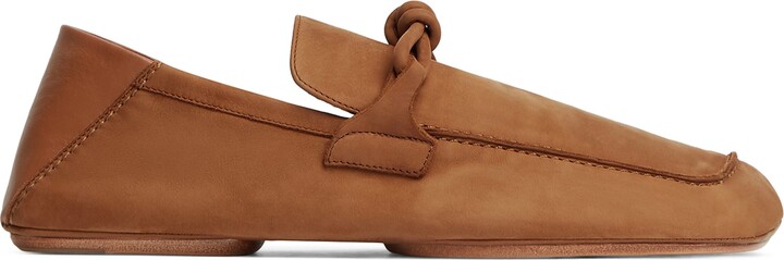 Bottega Veneta Nubuck-Leather Daddy Loafers