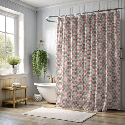 East Urban Home Valentine Cheer - Premium Shower Curtain
