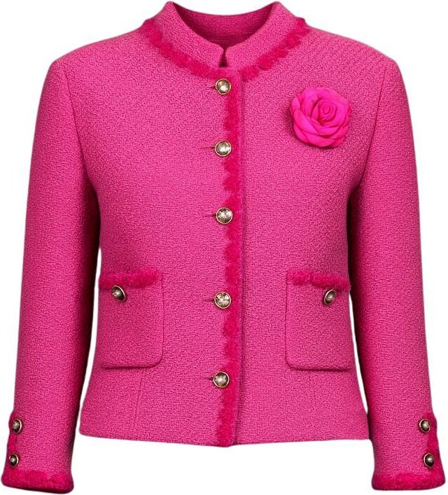 Chanel New 2024 Paris / Manchester Fuchsia Tweed Jacket 38 Fr