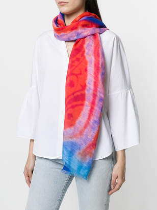Etro blurred print scarf