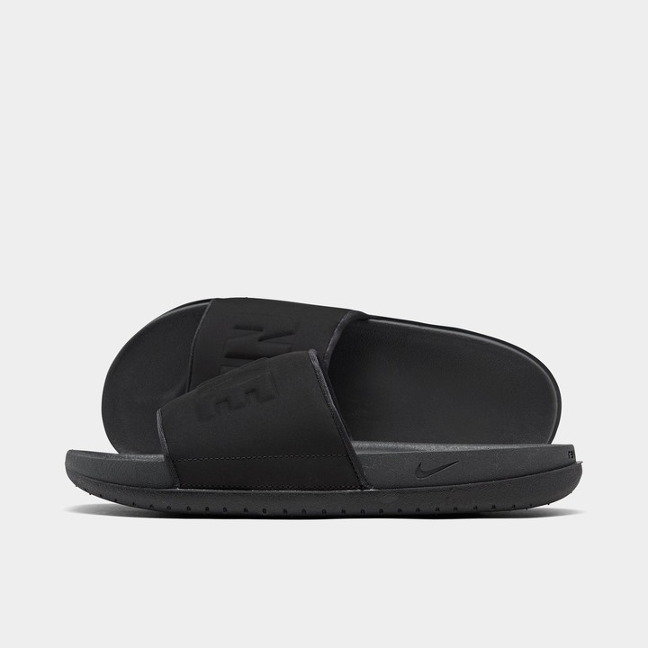 slide sandals with backstrap