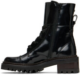 Thumbnail for your product : See by Chloe Black Mallory Biker Boots