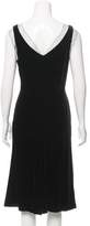 Thumbnail for your product : Giorgio Armani Velvet Contrast-Trimmed Evening Dress