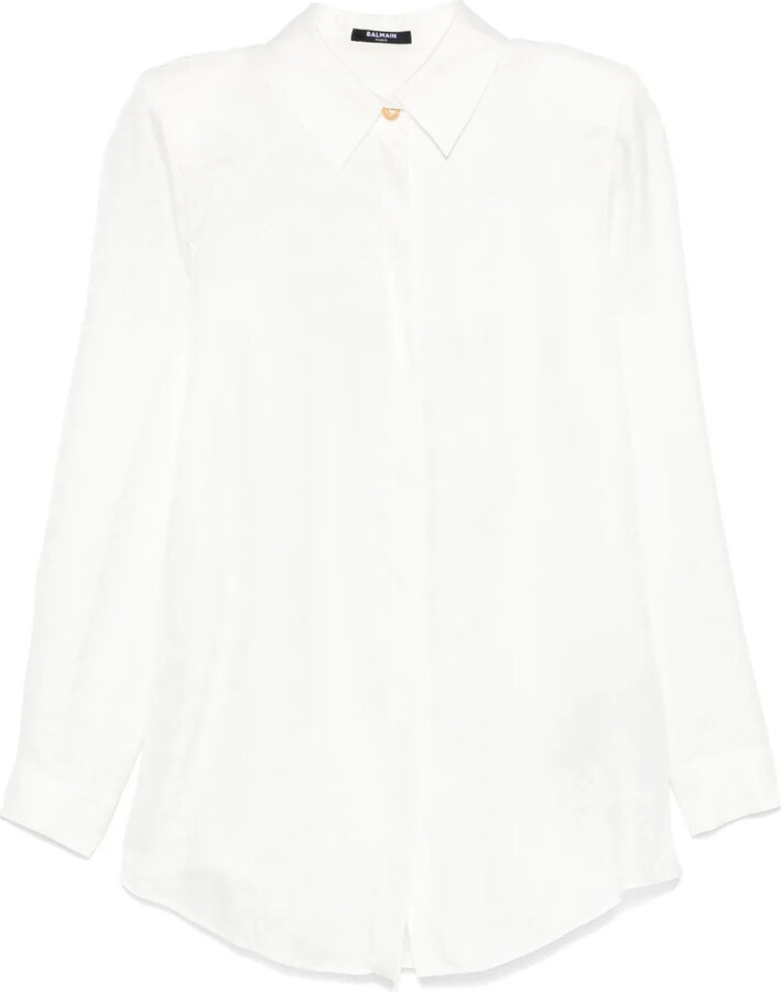 Balmain Jacquard-Pattern Shirt