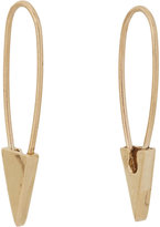 Thumbnail for your product : Loren Stewart Women's Gold Safety Pin Hoop Earrings