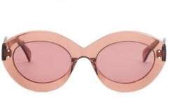 Alaia Enhanced Femininity Nude Oval Sunglasses