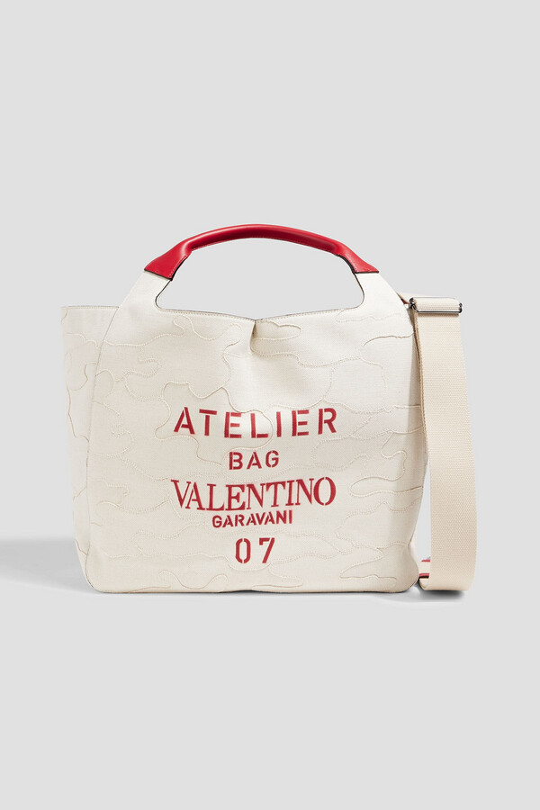 Valentino Garavani Atelier 07 Camouflage Edition printed canvas tote