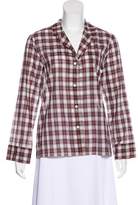 Thumbnail for your product : Jenni Kayne Plaid Button-Up Top w/ Tags