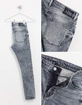 Thumbnail for your product : ASOS DESIGN super skinny jeans in acid gray