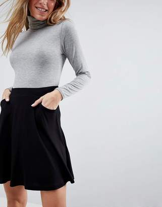 ASOS Design Mini Skater Skirt With Pockets