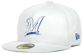 Thumbnail for your product : New Era Milwaukee Brewers MLB White On Color 59FIFTY Cap