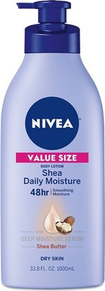 Nivea Shea Nourish Dry Skin Body Lotion with Shea Butter Scented - 33.8 fl oz