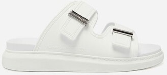 Alexander McQueen Hybrid Leather Sandals - White