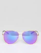 Thumbnail for your product : Michael Kors Chelsea Aviator With Pink Flash Lens