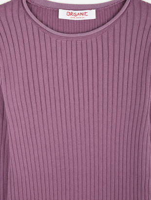 Organic by John Patrick Ribbed Cotton Pullover - Lilac