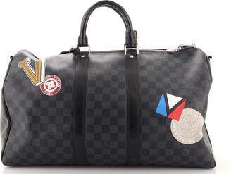 Louis Vuitton Keepall Bandouliere Bag Limited Edition Damier Graphite  League 45 - ShopStyle