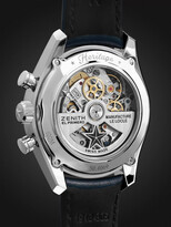 Thumbnail for your product : Zenith Chronomaster Heritage 146 Automatic Chronograph 38mm Stainless Steel And Leather Watch, Ref. No. 03.2150.4069/51.c805