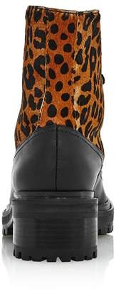 Schutz Women's Mafalda Calf Hair & Rubber Ankle Boots