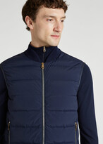 Thumbnail for your product : Paul Smith Navy Mixed Media Down Gilet