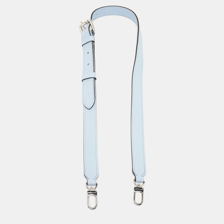 Louis Vuitton Blue Leather Adjustable Shoulder Bag Strap Louis