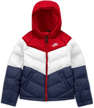 Nike Unisex NSW Synthetic Fill Jacket - Red/White