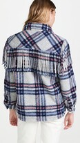 Thumbnail for your product : Blank NYC Fringe Plaid Jacket