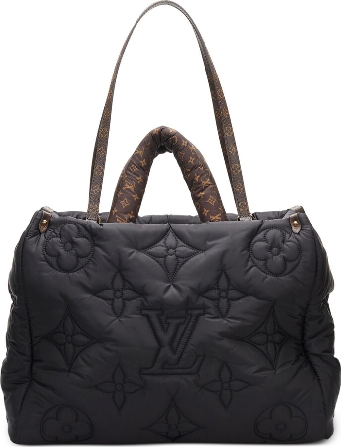 Designer Women Bag Embossed Black Flower Monograms Onthego GM mm
