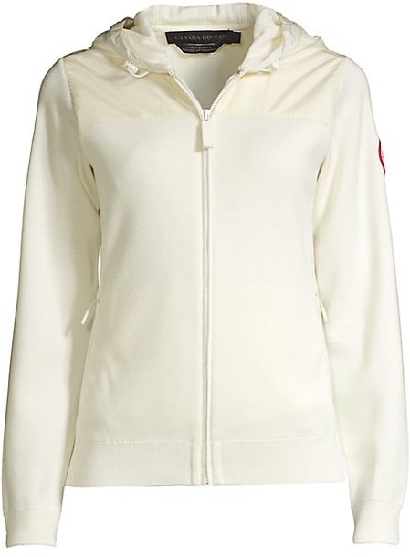 wool zip hoodie women's