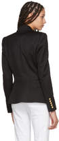 Thumbnail for your product : Balmain Black Six-Button Cinched Blazer