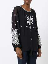 Thumbnail for your product : Class Roberto Cavalli embroidered long-sleeve blouse
