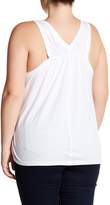 Thumbnail for your product : Susina Shirred Back Tank (Plus Size)