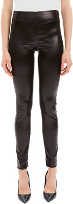 theory faux leather pants